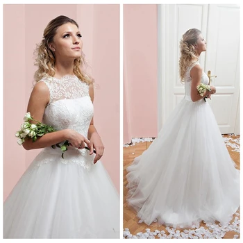 2019 New Coming Wedding Dress Sleeveless Lace Bridal Gowns Custom Online Plus Size Vestido De Mariee Cheap
2019 New Coming Wedding Dress Sleeveless Lace Bridal Gowns Custom Online Plus Size Vestido De Mariee Cheap