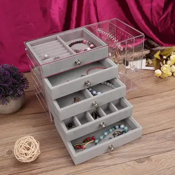 Ring Bracelet Necklace Earring Jewelry Display Stand Storage Rack Box Home High Quality PP Jewelry Holder Organizer Storage b
Ring Bracelet Necklace Earring Jewelry Display Stand Storage Rack Box Home High Quality PP Jewelry Holder Organizer Storage b
