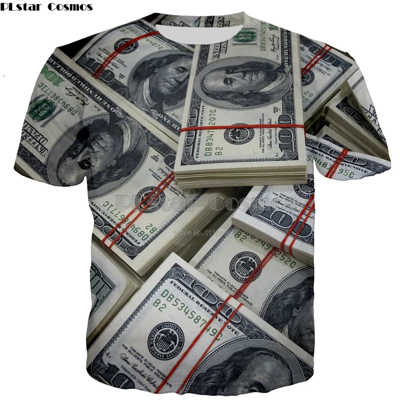 PLstar Cosmos Brand New Pattern 3d Fashion print T-shirts Men/Women Unisex money Dollars Pattern Free Shipping Tops S-5X
PLstar Cosmos Brand New Pattern 3d Fashion print T-shirts Men/Women Unisex money Dollars Pattern Free Shipping Tops S-5X
