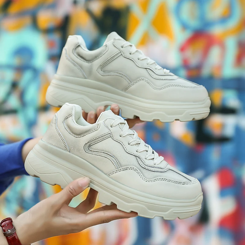Spring Pu Leather Men Fashion Sneakers Thick Soled Men Young Casual Shoes Luxury Brand Flats Sneakers Non-Slip Walking Shoes Men
Spring Pu Leather Men Fashion Sneakers Thick Soled Men Young Casual Shoes Luxury Brand Flats Sneakers Non-Slip Walking Shoes Men