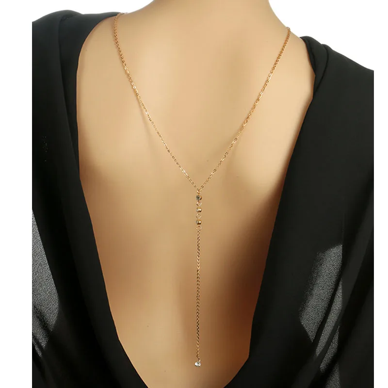 2019 New Fashion Backdrop Necklace Back Chain Jewelry For Women Elegant Long Rhinestone Party Wedding Backless Dress Accessories
2019 New Fashion Backdrop Necklace Back Chain Jewelry For Women Elegant Long Rhinestone Party Wedding Backless Dress Accessories