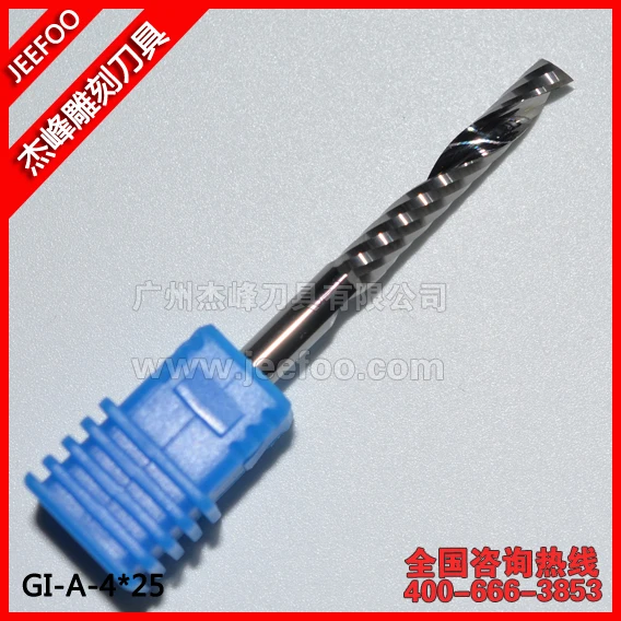 4*25 Solid Carbide Single Flute Sprial Bitwith Germany K55/CNC Router Bits With Nice Effect Cutting A Series
4*25 Solid Carbide Single Flute Sprial Bitwith Germany K55/CNC Router Bits With Nice Effect Cutting A Series