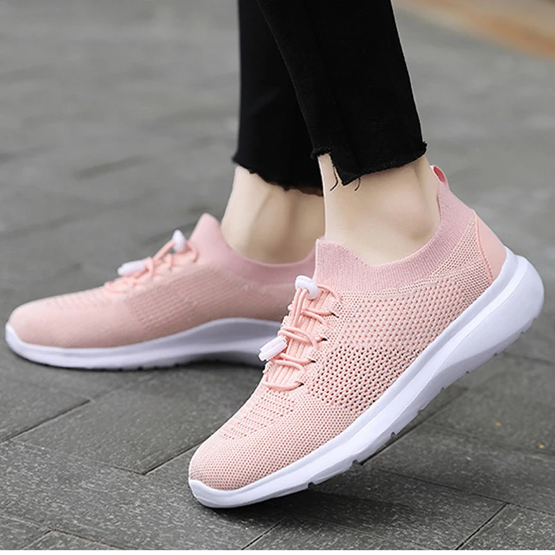 Fly Weave Women Running Shoes Slip On Platform Flats Bling Breathable Light Walking Sneakers Sport Shoes XWC1521
Fly Weave Women Running Shoes Slip On Platform Flats Bling Breathable Light Walking Sneakers Sport Shoes XWC1521