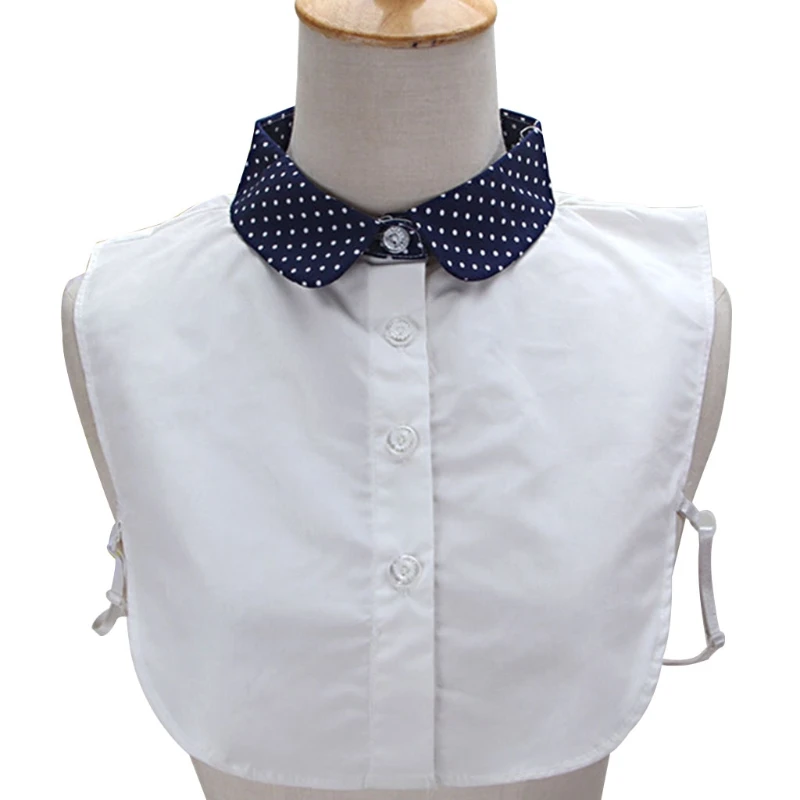Women Pure Color Wave Point Pattern Lapel Choker Necklace Shirt Fake False Collar
Women Pure Color Wave Point Pattern Lapel Choker Necklace Shirt Fake False Collar