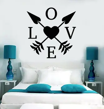 Love Heart Arrows Wall Sticker Vinyl Romantic Couple Love Bedroom Child Room Home Decoration Wall Decal Removable Wallpeper Z111
Love Heart Arrows Wall Sticker Vinyl Romantic Couple Love Bedroom Child Room Home Decoration Wall Decal Removable Wallpeper Z111