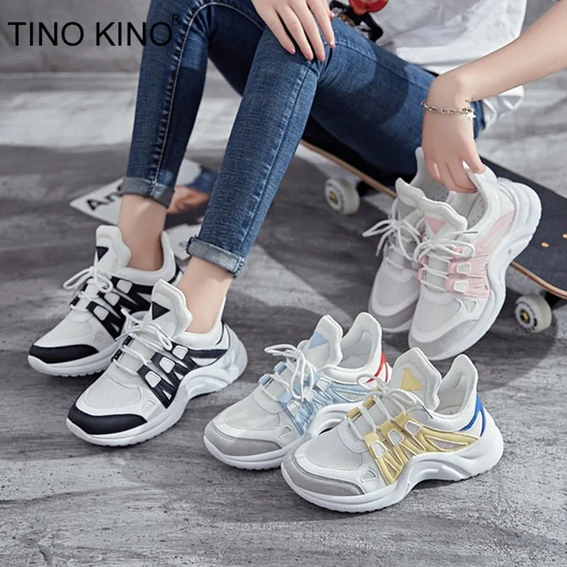 2019 Chunky Sneakers Women Mesh Flat Casual Vulcanized Female Fashion Lace Up Women's Comfort Breathable Shoes Plus Size New
2019 Chunky Sneakers Women Mesh Flat Casual Vulcanized Female Fashion Lace Up Women's Comfort Breathable Shoes Plus Size New