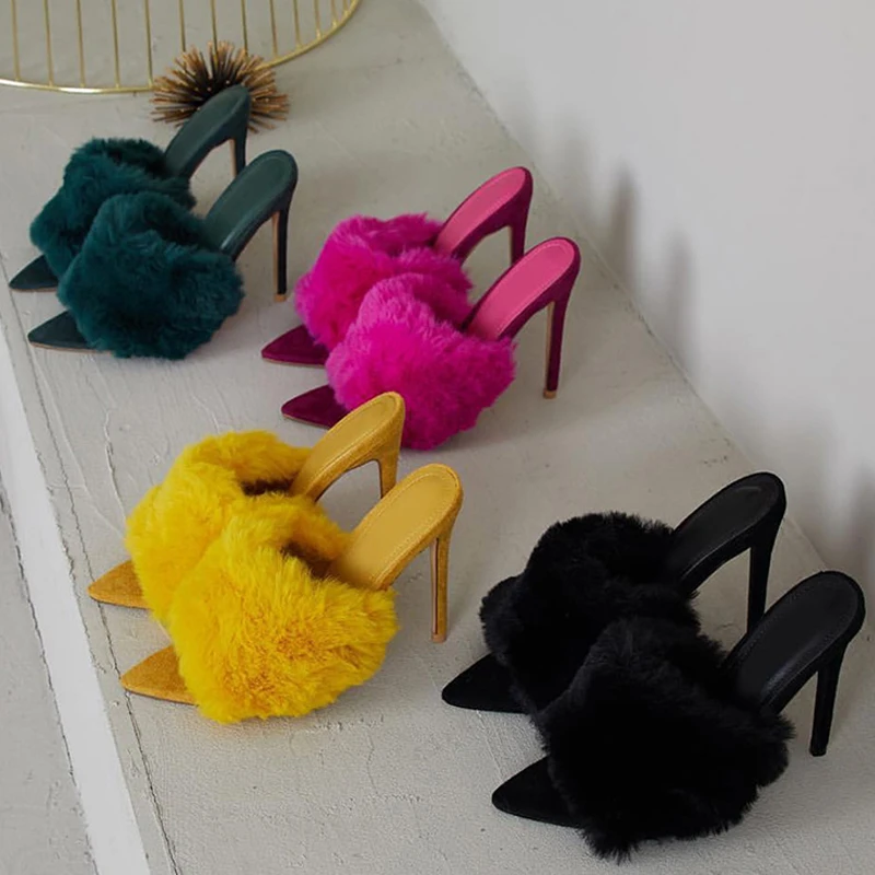 2019 European Station Sandals Candy Color Luxury Rabbit Fur High Heel Sandals Slippers femme Evening Party Women Shoes 35-43
2019 European Station Sandals Candy Color Luxury Rabbit Fur High Heel Sandals Slippers femme Evening Party Women Shoes 35-43