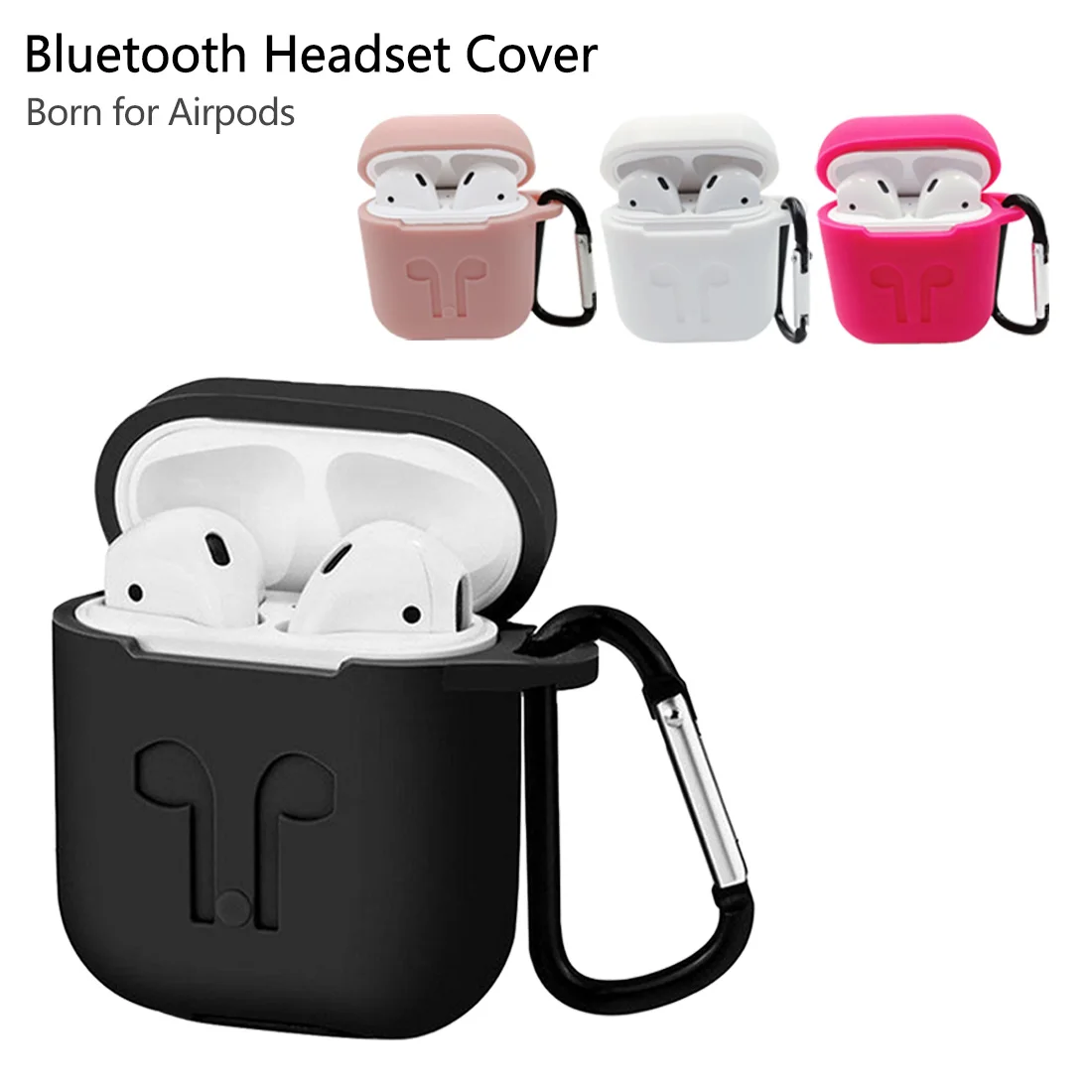 Мягкий силиконовый беспроводной защитный чехол для наушников фитнес Apple Airpods