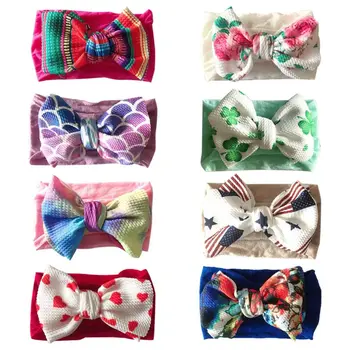 KLV Cute Baby Children Hair Accessories Printing Large Bow Nylon Hair Band Sweet Girl Soft Elastic Headband Headdress
KLV Cute Baby Children Hair Accessories Printing Large Bow Nylon Hair Band Sweet Girl Soft Elastic Headband Headdress