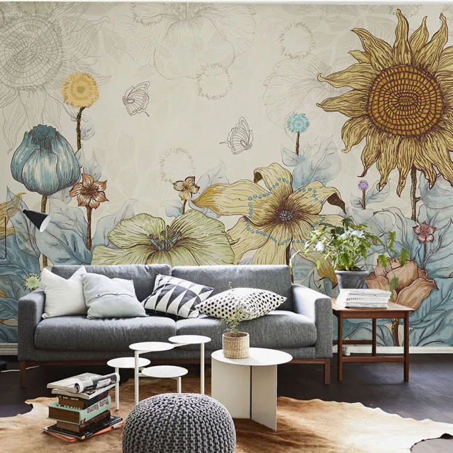 Bacal Original Design Sunflower Murals Wallpaper for Walls Living Room Sofa Background 3d Wall Photo Murals (Can do any size)
Bacal Original Design Sunflower Murals Wallpaper for Walls Living Room Sofa Background 3d Wall Photo Murals (Can do any size)