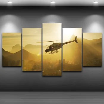 Canvas Art Print Artwork Modular Painting 5 Panels Helicopter Poster Wall Picture For Home Decoration Kids Room Unframed
Canvas Art Print Artwork Modular Painting 5 Panels Helicopter Poster Wall Picture For Home Decoration Kids Room Unframed