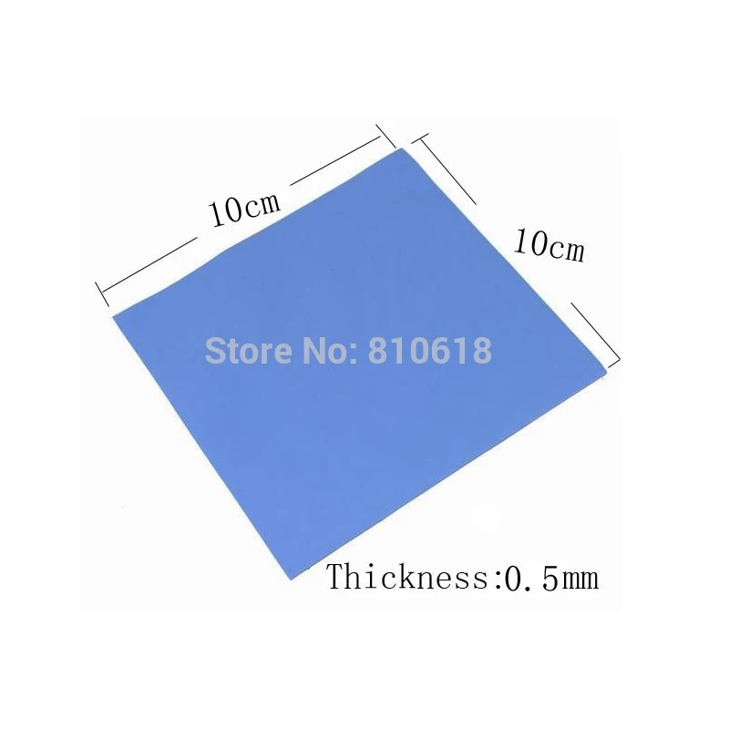 New 100mm*100mm*0.5mm GPU CPU Heatsink Cooling Conductive Silicone Pad Thermal Pad High Quality
New 100mm*100mm*0.5mm GPU CPU Heatsink Cooling Conductive Silicone Pad Thermal Pad High Quality