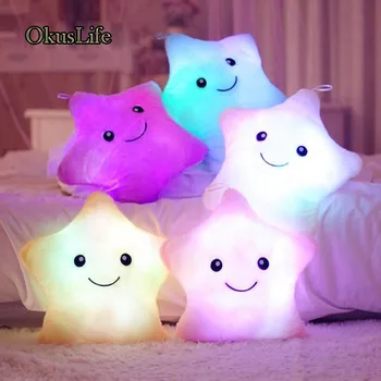 Luminous LED Light Pillow Star Heart Shaped Cushion Colorful Glowing Pillow Plush Gift For Girl Kids Birthday Home Decoration
Luminous LED Light Pillow Star Heart Shaped Cushion Colorful Glowing Pillow Plush Gift For Girl Kids Birthday Home Decoration