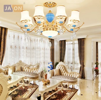 led e14 Postmodern Iron Glass Crystal Gold Blue Chandelier Lighting Lamparas De Techo Suspension Luminaire Lampen For Foyer
led e14 Postmodern Iron Glass Crystal Gold Blue Chandelier Lighting Lamparas De Techo Suspension Luminaire Lampen For Foyer