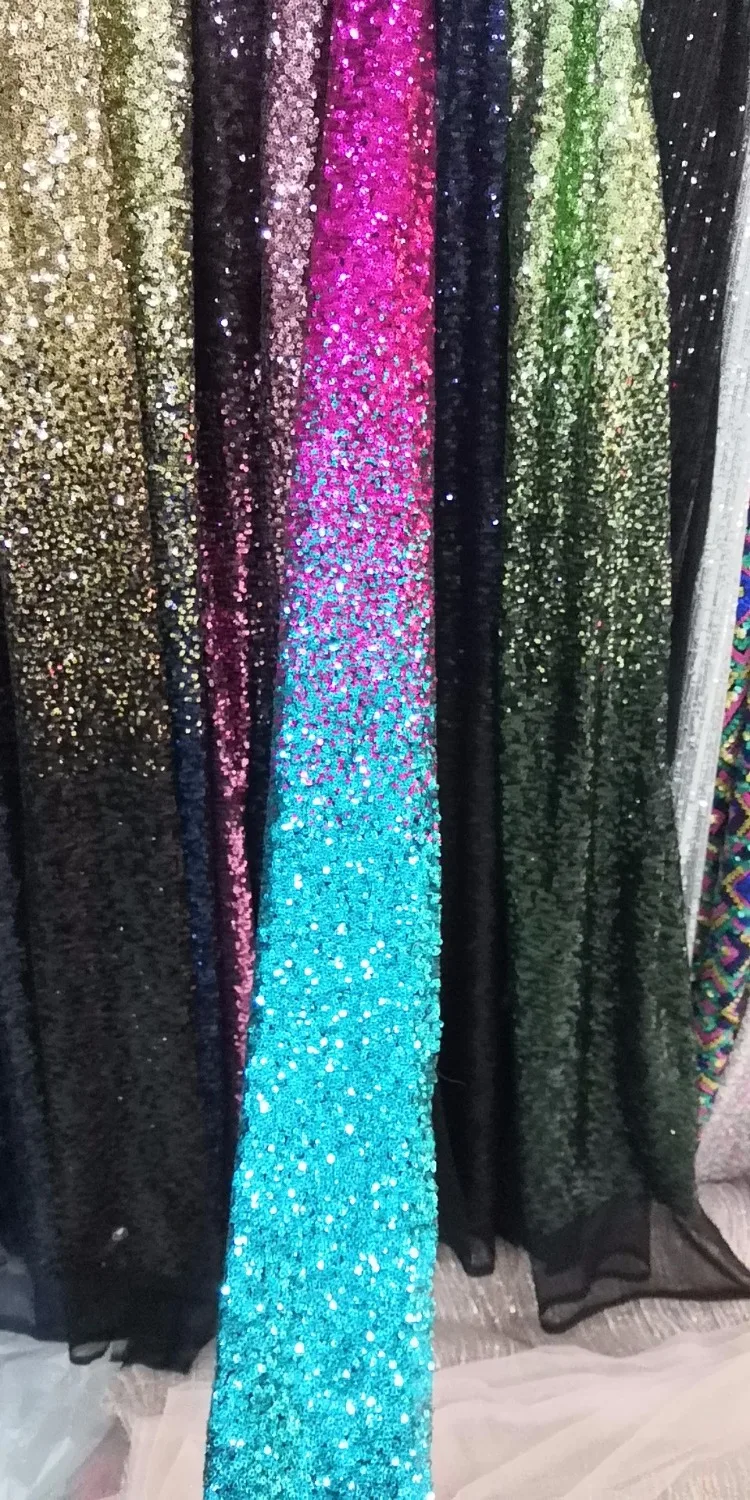 Fashion 2Color Gradient Sequins Fabric DIY Sparkly Fabric for Dresses Shoes Bags Clothing Shows Celebrations Wedding Party Decor
Fashion 2Color Gradient Sequins Fabric DIY Sparkly Fabric for Dresses Shoes Bags Clothing Shows Celebrations Wedding Party Decor