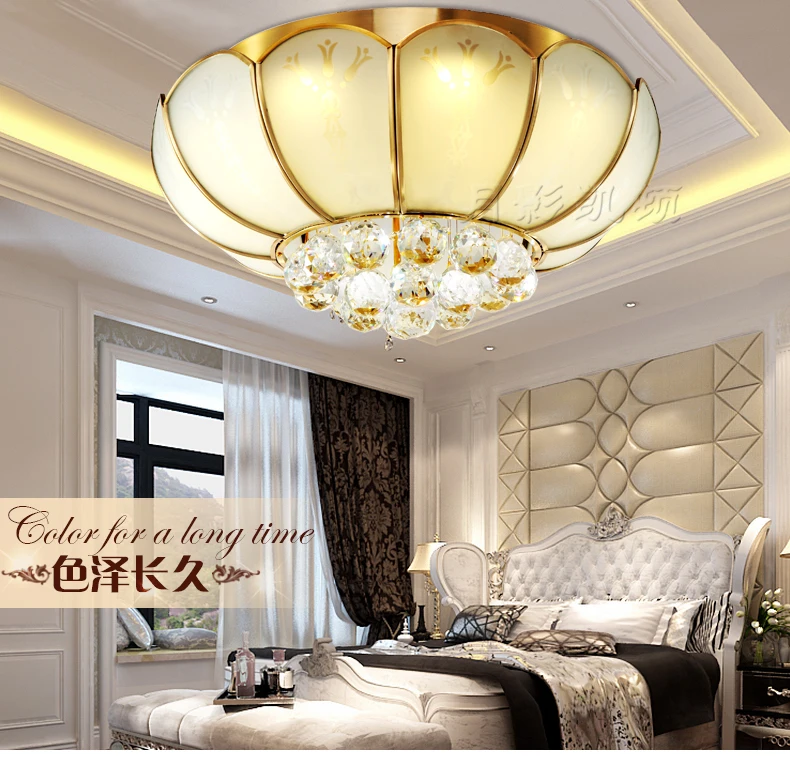 The European led ceiling lamps crystal lamp copper lighting lamp lighting lamp to warm the bedroom living room TD1 light ya74
The European led ceiling lamps crystal lamp copper lighting lamp lighting lamp to warm the bedroom living room TD1 light ya74