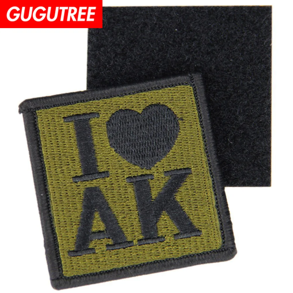 GUGUTREE embroidery HOOK&LOOP I love ak patch letter love heart patches badges applique patches for clothing AD-278
GUGUTREE embroidery HOOK&LOOP I love ak patch letter love heart patches badges applique patches for clothing AD-278