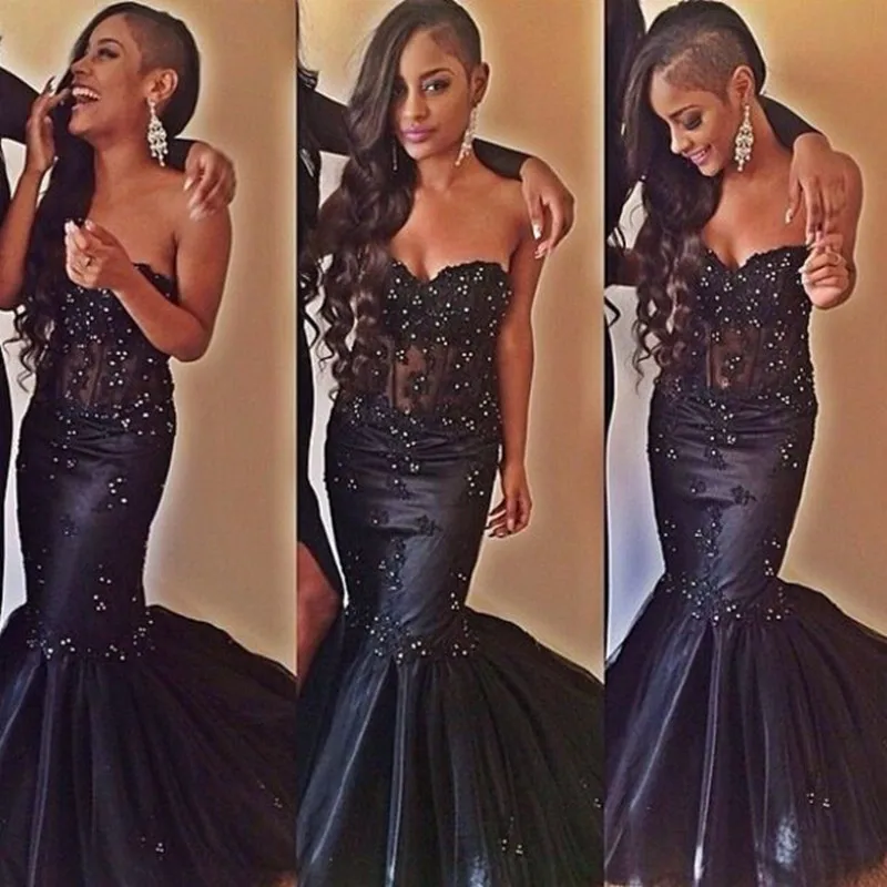 Sexy Mermaid Black Celebrity Dresses 2019 Sweetheart Off Shoulder Satin Applique Beading New Arrival Party Gowns xq96
Sexy Mermaid Black Celebrity Dresses 2019 Sweetheart Off Shoulder Satin Applique Beading New Arrival Party Gowns xq96