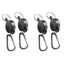 4 Pieces Recoil Extendable Steel Key Chain Metal Retractable Keychain Ring Pull Holder Hook Backpack Belt Clip Security Gear
4 Pieces Recoil Extendable Steel Key Chain Metal Retractable Keychain Ring Pull Holder Hook Backpack Belt Clip Security Gear