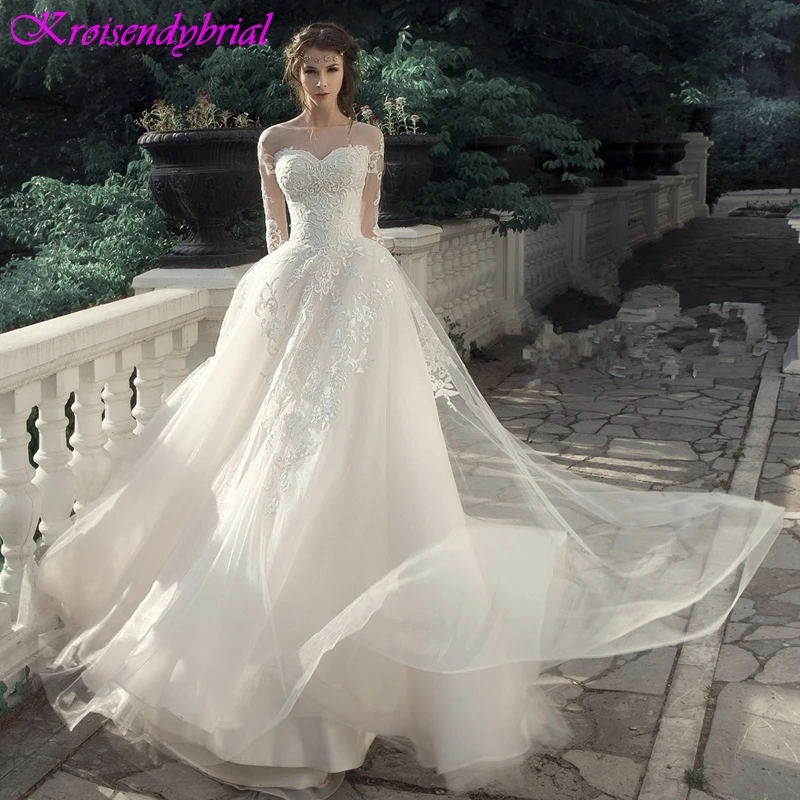 QFS010 Custom Simple Elegant Princess Wedding Dresses A Line Long Sleeves Wedding Gowns Vestidos De Noiva 2019 robe de mariage
QFS010 Custom Simple Elegant Princess Wedding Dresses A Line Long Sleeves Wedding Gowns Vestidos De Noiva 2019 robe de mariage
