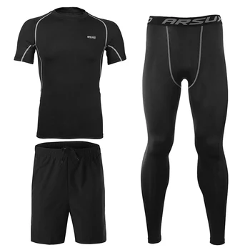 LIXADA 3Pcs Men summer cycling clothing 2019 Men Workout Clothes Set Compression Pants Short Sleeve Shirt
LIXADA 3Pcs Men summer cycling clothing 2019 Men Workout Clothes Set Compression Pants Short Sleeve Shirt