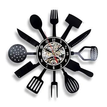 Vinyl Record Wall Clock Modern Design Decorative Kitchen Knife and Fork Kitchen Hanging Clocks Wall Watch Home Decor Silent
Vinyl Record Wall Clock Modern Design Decorative Kitchen Knife and Fork Kitchen Hanging Clocks Wall Watch Home Decor Silent