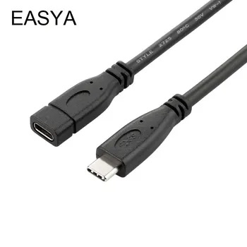 EASYA Wholesale USB Type-C to Type-C Cable Male to Female USB C 3.1 Connector Cables Extender Extension Adapter for Macbook Pro
EASYA Wholesale USB Type-C to Type-C Cable Male to Female USB C 3.1 Connector Cables Extender Extension Adapter for Macbook Pro