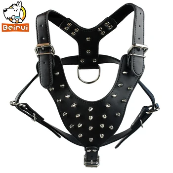 10 Color Spiked Studded Dog Harness Pu Leather Chest Adjustable Large Harnesses for Large Breeds Pitbull Mastiff
10 Color Spiked Studded Dog Harness Pu Leather Chest Adjustable Large Harnesses for Large Breeds Pitbull Mastiff