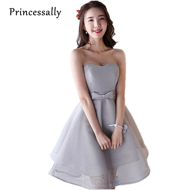 2017 New Short Grey Evening Dresses Elegant Organza Swwetheart A-line Cheap Party Gowns Prom Dresses Under 50 Vestido De Noiva
2017 New Short Grey Evening Dresses Elegant Organza Swwetheart A-line Cheap Party Gowns Prom Dresses Under 50 Vestido De Noiva