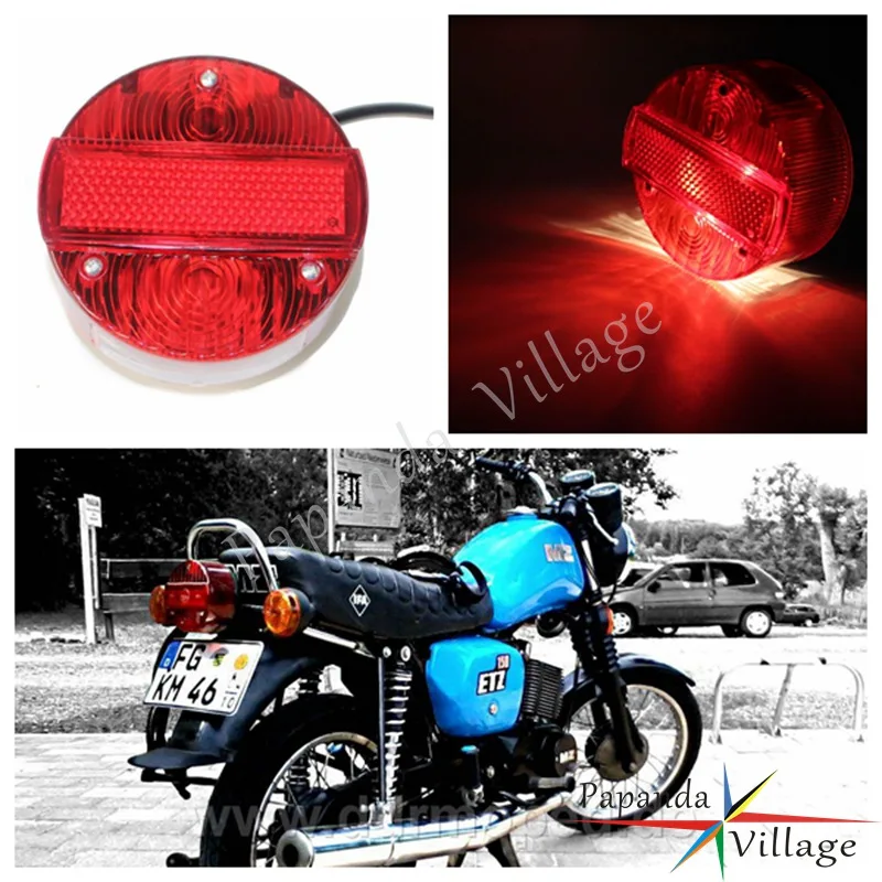 Papanda Motorbike Rear Tail Brake Running License Plate Light for MZ ETZ 150 250 251 301 Simson SR50 S51 Suzuki TS125 150 250
Papanda Motorbike Rear Tail Brake Running License Plate Light for MZ ETZ 150 250 251 301 Simson SR50 S51 Suzuki TS125 150 250