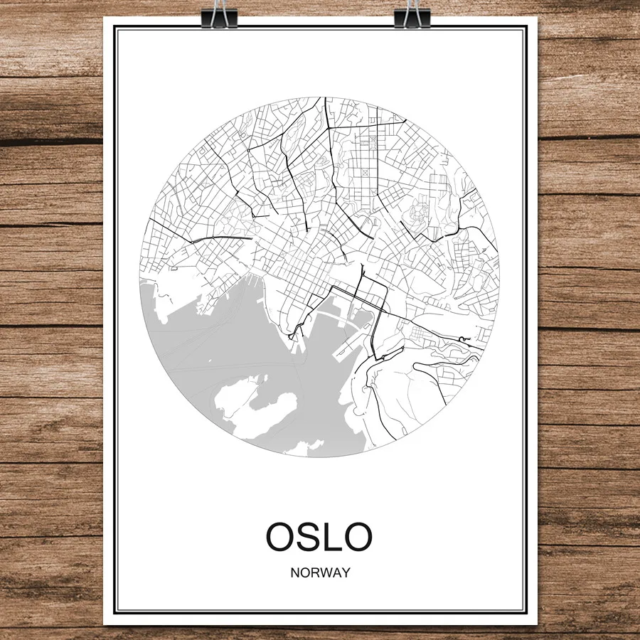 OSLO Norway Abstract World City Street Map Print Poster Coated Paper Cafe Bar Living Room Home Decoration Wall Sticker 42x30cm
OSLO Norway Abstract World City Street Map Print Poster Coated Paper Cafe Bar Living Room Home Decoration Wall Sticker 42x30cm