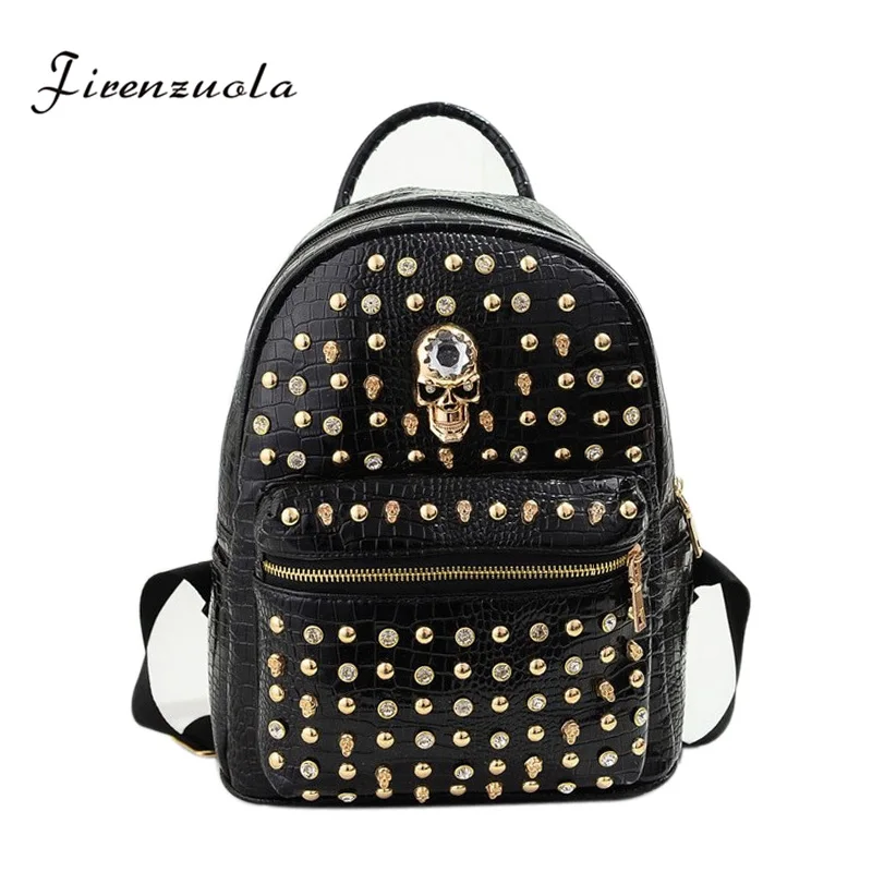 Firenzuola Korean Skull Rivet Fashion Women Backpacks PU Material Women's Backpack # 818
Firenzuola Korean Skull Rivet Fashion Women Backpacks PU Material Women's Backpack # 818