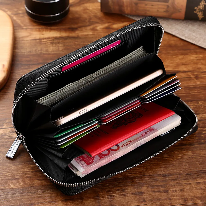Unisex Wallets for Men Women Luxury Brand Genuine Leather Zipper Long Purse Large Card Holder Mobile Phone Clutch Bag Wallet
Unisex Wallets for Men Women Luxury Brand Genuine Leather Zipper Long Purse Large Card Holder Mobile Phone Clutch Bag Wallet