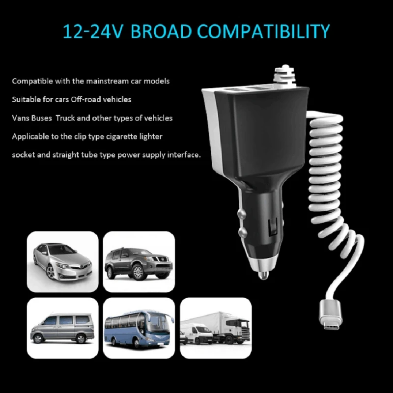 45W QC3.0 Dual USB Type C Fast Car Charger for Galaxy S9 S8 Note8 Huawei P20 P10
45W QC3.0 Dual USB Type C Fast Car Charger for Galaxy S9 S8 Note8 Huawei P20 P10