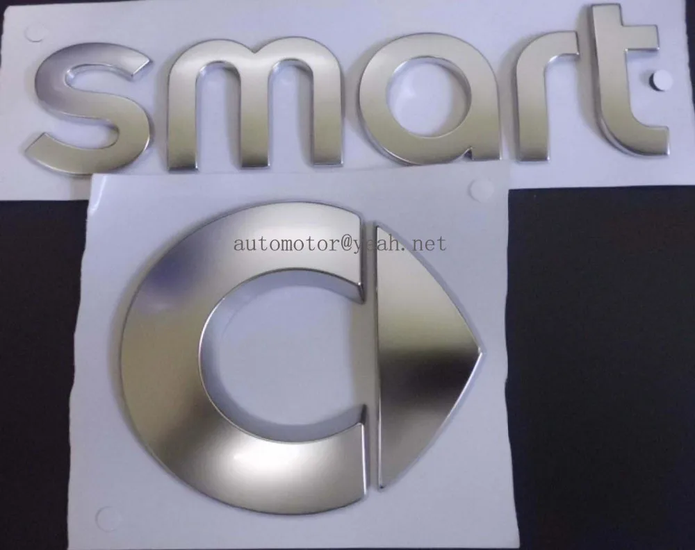 Silver Smart Rear Trunk emblem Side Badge stickers for fortwo forspeed forfour roadster forstars Auto accessories Car Styling
Silver Smart Rear Trunk emblem Side Badge stickers for fortwo forspeed forfour roadster forstars Auto accessories Car Styling