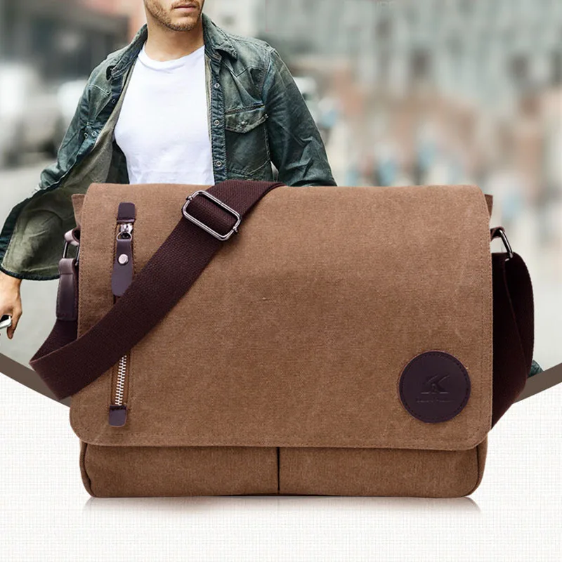 Hot Sale Bags for Men Vintage Canvas Schoolbag Shoulder Messenger Bag Laptop Bags Best Sale 
Hot Sale Bags for Men Vintage Canvas Schoolbag Shoulder Messenger Bag Laptop Bags Best Sale