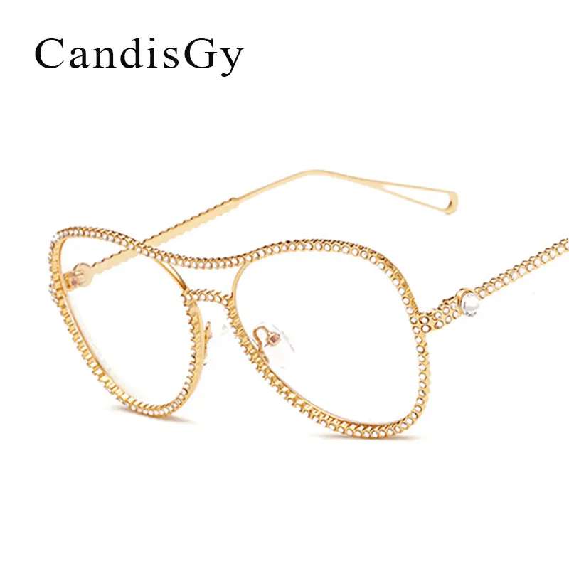 Vintage Glasses Luxury Frame Brand Designer Women diamond Metal Optics Classic Eyeglasses pearl Frames Clear Transparent Lens
Vintage Glasses Luxury Frame Brand Designer Women diamond Metal Optics Classic Eyeglasses pearl Frames Clear Transparent Lens