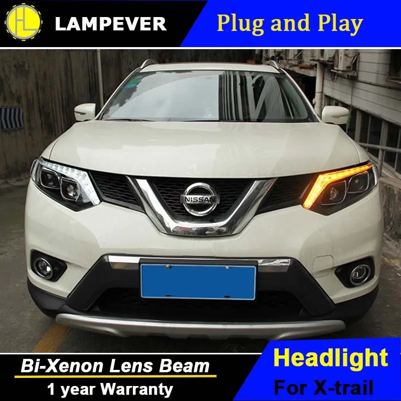 Lampever Styling for Nissan Rogue Headlights 2014-2015 X-trail LED Headlight Signal LED DRL Bi Xenon Lens High Low Beam Parking
Lampever Styling for Nissan Rogue Headlights 2014-2015 X-trail LED Headlight Signal LED DRL Bi Xenon Lens High Low Beam Parking