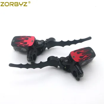 ZORBYZ Motorcycle Black 7/8" 22mm Red Flame Hand Control Reservoir Brake Clutch Levers For Honda Yamaha Suzuki
ZORBYZ Motorcycle Black 7/8" 22mm Red Flame Hand Control Reservoir Brake Clutch Levers For Honda Yamaha Suzuki