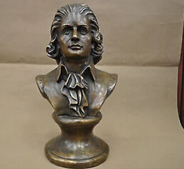 Antique bronze Pure Copper Brass 12" China Bronze Grande Mozart Busto de Bronze de lojas de de bronze
Antique bronze Pure Copper Brass 12" China Bronze Grande Mozart Busto de Bronze de lojas de de bronze