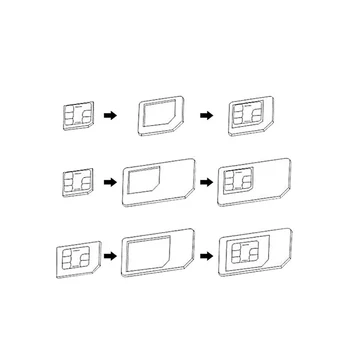 5 in 1 Sim Card Adapters + Regular & Micro Sim + Standard SIM Card & Tools For iPhone 6 6s for 7 7plus Retail Box
5 in 1 Sim Card Adapters + Regular & Micro Sim + Standard SIM Card & Tools For iPhone 6 6s for 7 7plus Retail Box