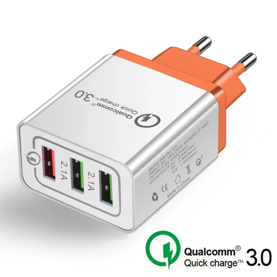 3 USB Charger for iPhone Xs max 8 7 iPad Fast Wall Charger for Huawei mate 20 pro Samsung s10 S9 s8 plus Universal Phone Charger
3 USB Charger for iPhone Xs max 8 7 iPad Fast Wall Charger for Huawei mate 20 pro Samsung s10 S9 s8 plus Universal Phone Charger