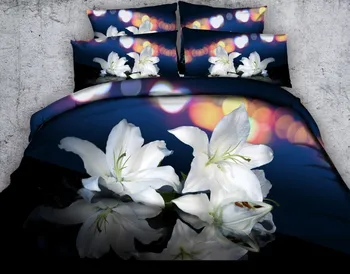 Floral Bedding Comforter set 3D Lily Flower duvet cover bed in a bag bed sheet linen doona Super King queen size twin 5PCS
Floral Bedding Comforter set 3D Lily Flower duvet cover bed in a bag bed sheet linen doona Super King queen size twin 5PCS