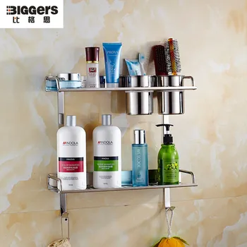 Free shipping 40 cm length double layer stainless steel bathroom shelf with towel bar hanging hook with 2 comb cup holder
Free shipping 40 cm length double layer stainless steel bathroom shelf with towel bar hanging hook with 2 comb cup holder