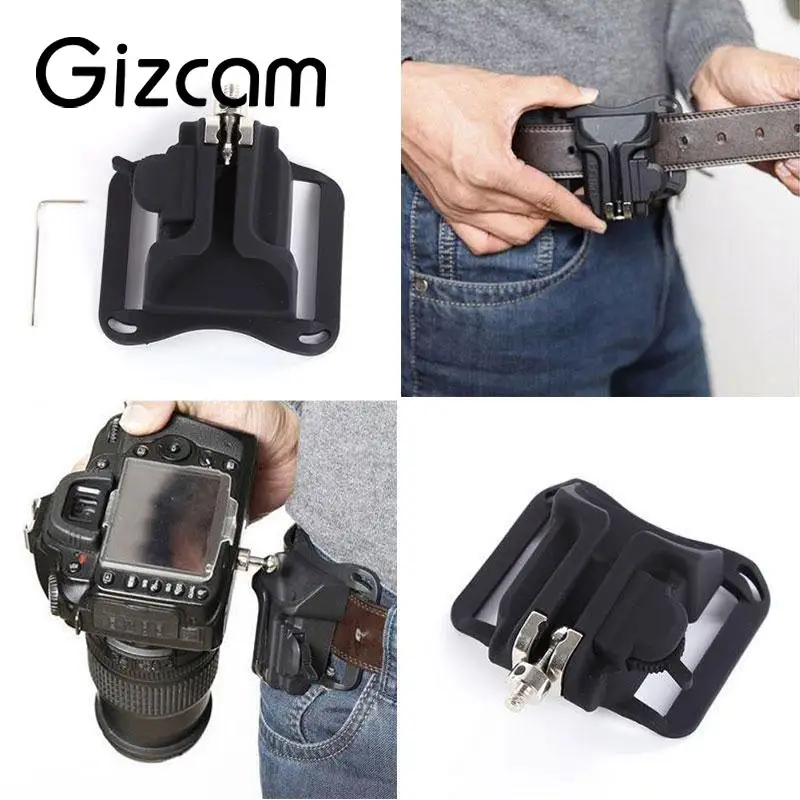 Gizcam 2017 Hot New Carrying Hanger Waist Belt Buckle Button Mount Holder Clip Grip For DSLR Camera Compact ABS Black
Gizcam 2017 Hot New Carrying Hanger Waist Belt Buckle Button Mount Holder Clip Grip For DSLR Camera Compact ABS Black