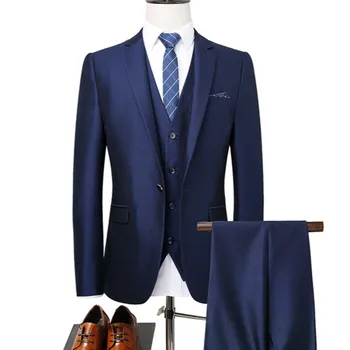 (jacket + waistcoat + trousers) men's fashion slim suit men's business casual suit best man three-piece suit jacket
(jacket + waistcoat + trousers) men's fashion slim suit men's business casual suit best man three-piece suit jacket