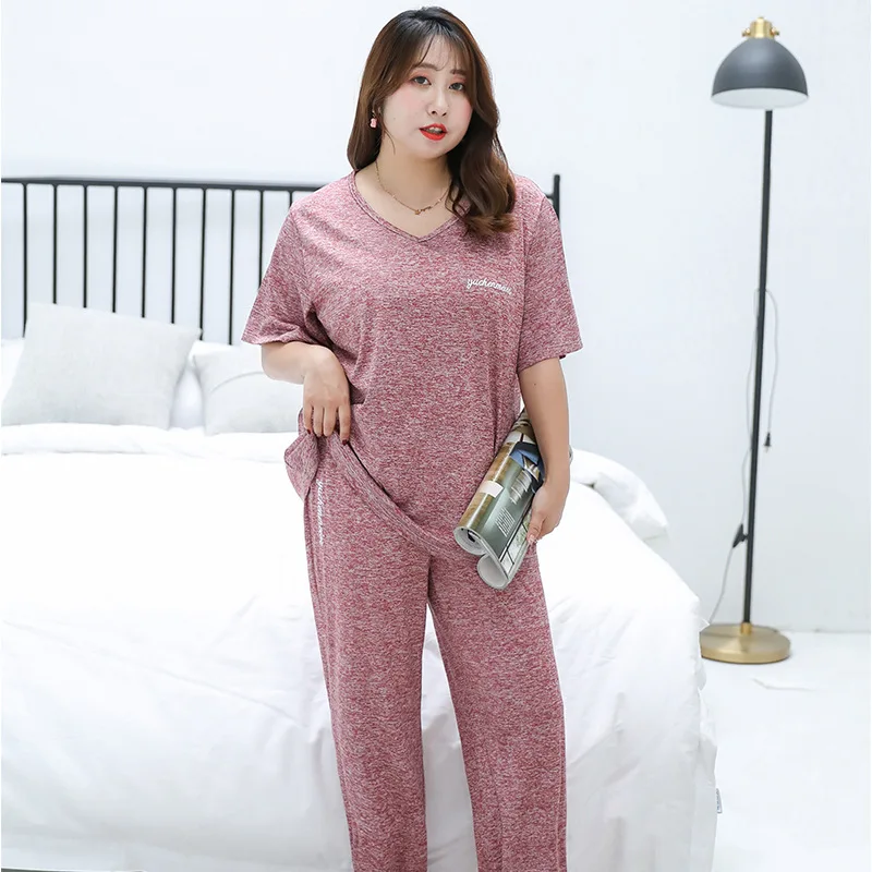 New 2 Pieces Summer Plus Size Couple Pajamas Sets Women Solid Comfortable Autumn Large Size Man Pajamas Sleepwear Robe Homewear
New 2 Pieces Summer Plus Size Couple Pajamas Sets Women Solid Comfortable Autumn Large Size Man Pajamas Sleepwear Robe Homewear
