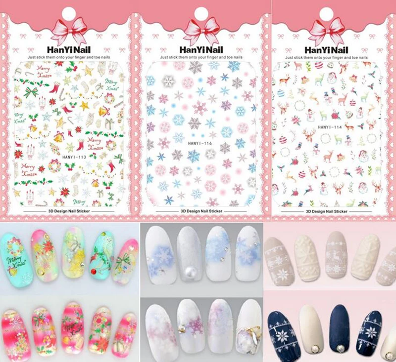 For Christmas Type! 1 Sheet Nails Art Manicure Back Glue Decal Decorations Design Nail Sticker For Nails Tips Beauty
For Christmas Type! 1 Sheet Nails Art Manicure Back Glue Decal Decorations Design Nail Sticker For Nails Tips Beauty