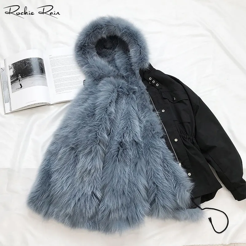 Women's Real Fox Fur Parka Coat Lady Casual Fashion Removable Liner Jacket Fall Winter Warm Overcoat
Women's Real Fox Fur Parka Coat Lady Casual Fashion Removable Liner Jacket Fall Winter Warm Overcoat