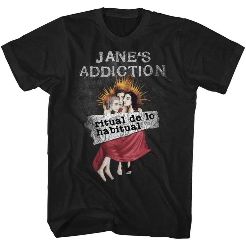 Janes Addiction Mens T Shirt Ritual De Lo Habit In Black Cotton Sizes Sm 5Xlfunny Short Sleeve Shirts For Men |